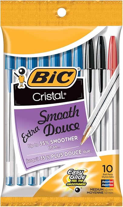 Bic cristal MED pens 10pk (4.49)