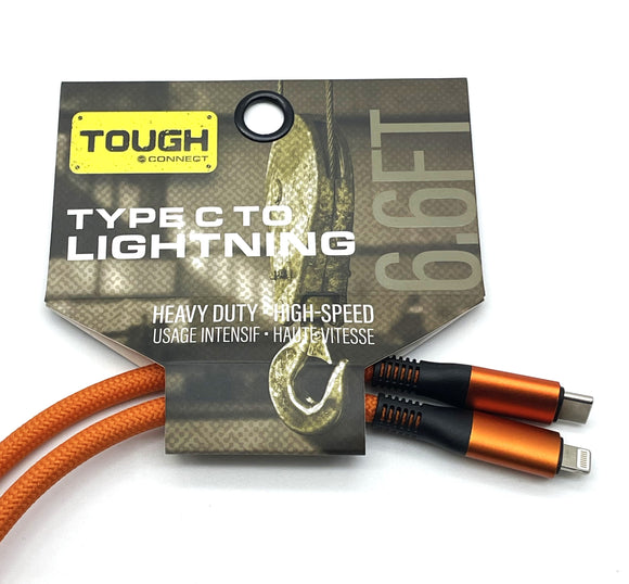 Tough Type C to Lightening 6 ft Cable. (16.99)