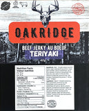 Oakridge Teriyaki Beef Jerky Slab
