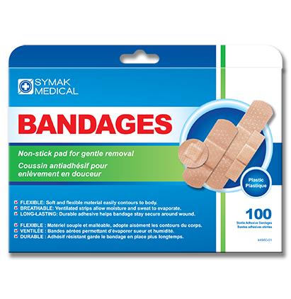 Bandages - Plastic 100pcs  (3.99)